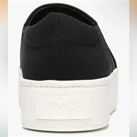 Vince Warren Black Slip-On Platform Sneakers - Picture 9 of 16